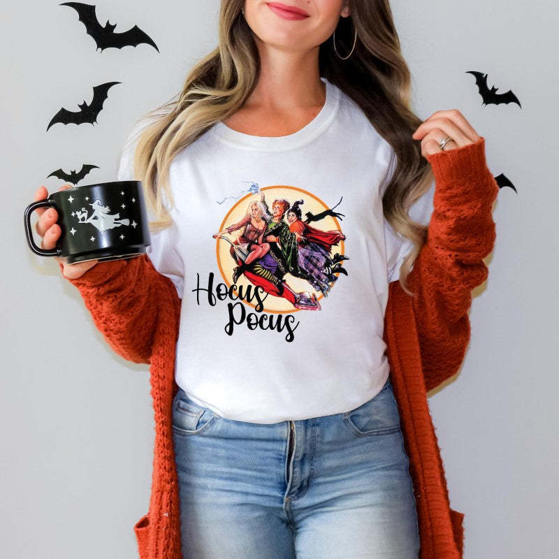 Comfort Halloween Hocus Pocus Printed Shirt-Cozy Knit Sets