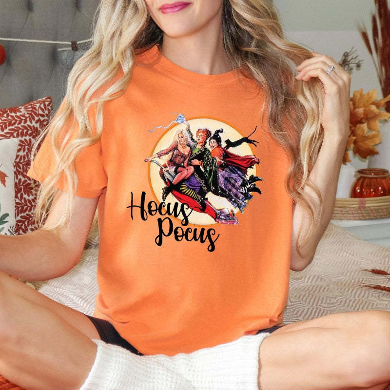 Comfort Halloween Hocus Pocus Printed Shirt-Cozy Knit Sets