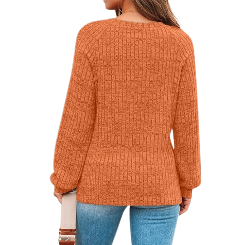 Womens Long Sleeve Sweater Casual Tunic Work Top