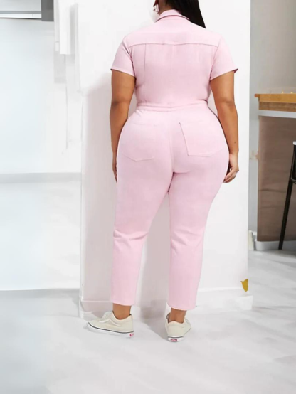 Classic Utility Front Zip Jumpsuit-Cozy Knit Sets