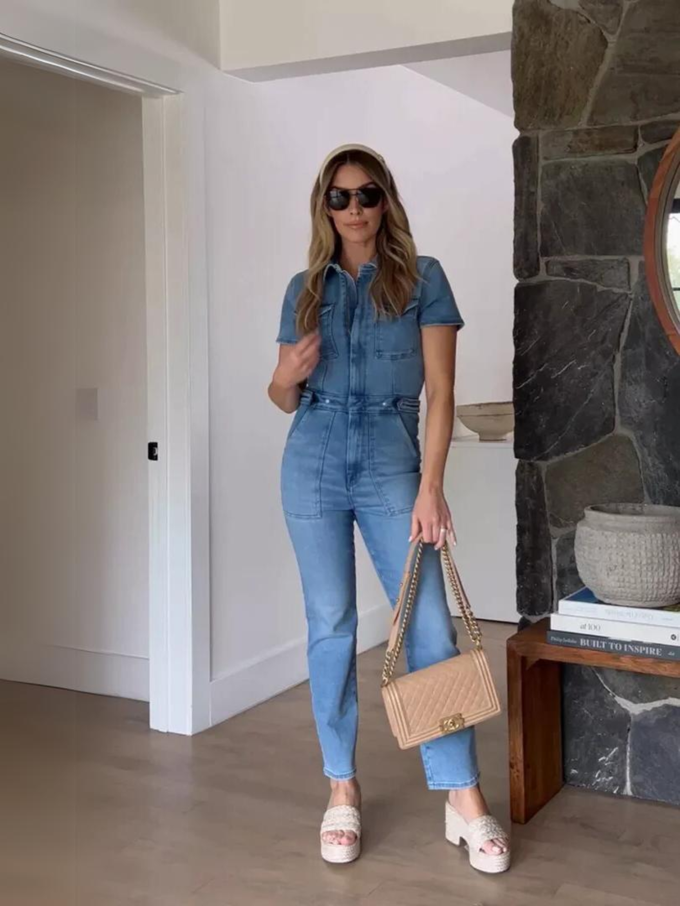 Classic Utility Front Zip Jumpsuit-Cozy Knit Sets