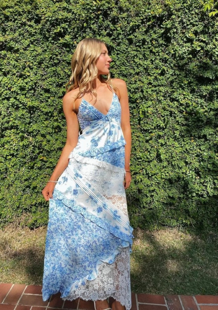 Floral Maxi Dress-Cozy Knit Sets