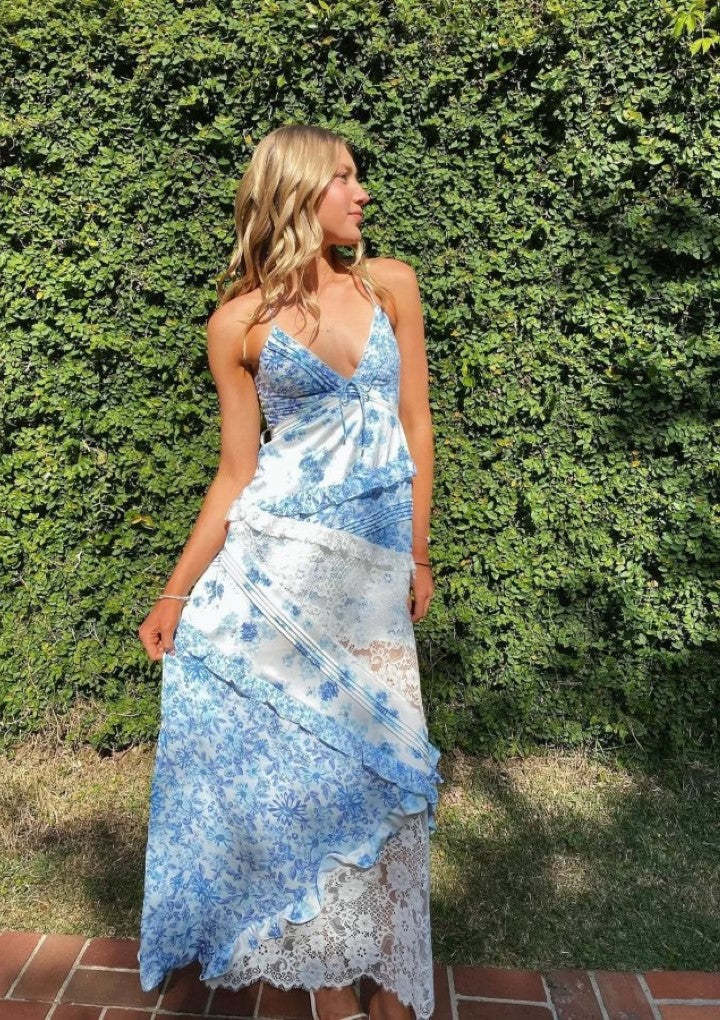 Floral Maxi Dress-Cozy Knit Sets