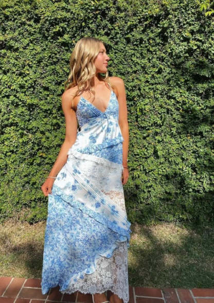 Floral Maxi Dress-Cozy Knit Sets