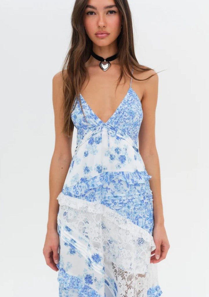 Floral Maxi Dress-Cozy Knit Sets