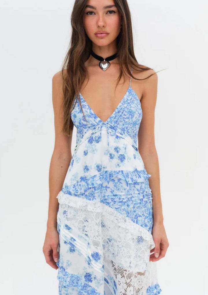 Floral Maxi Dress-Cozy Knit Sets