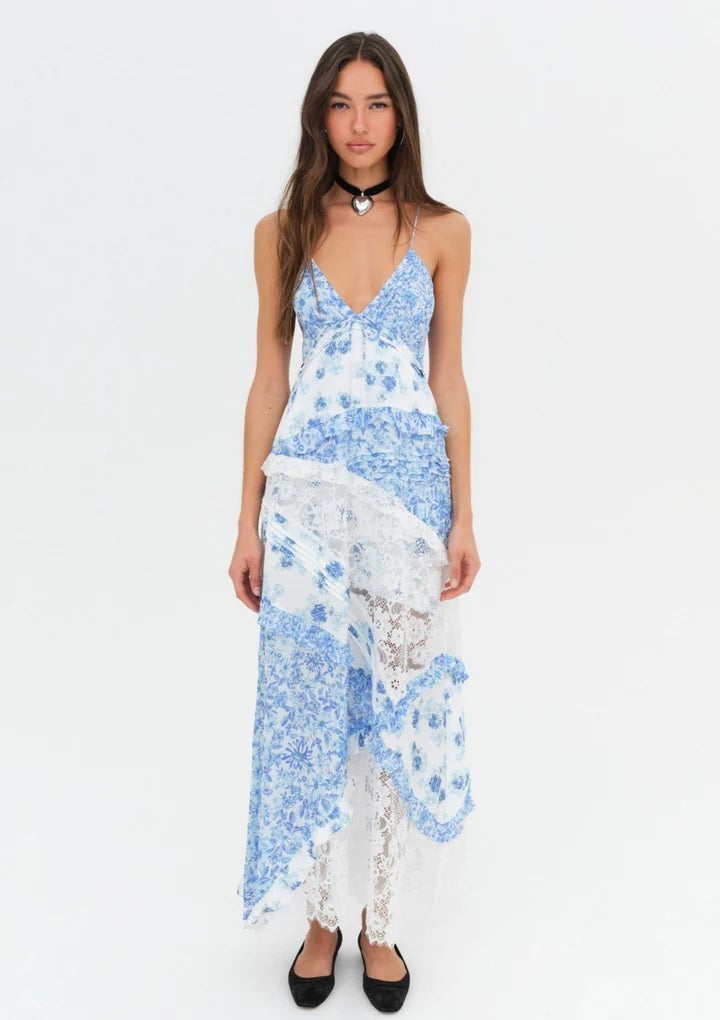 Floral Maxi Dress-Cozy Knit Sets