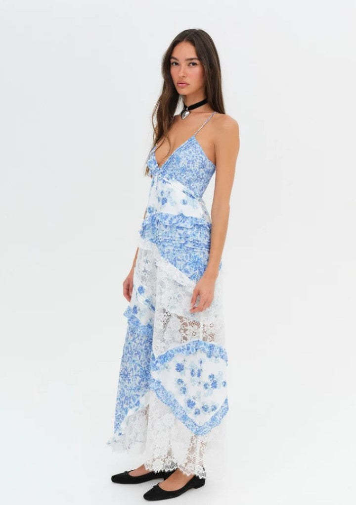 Floral Maxi Dress-Cozy Knit Sets