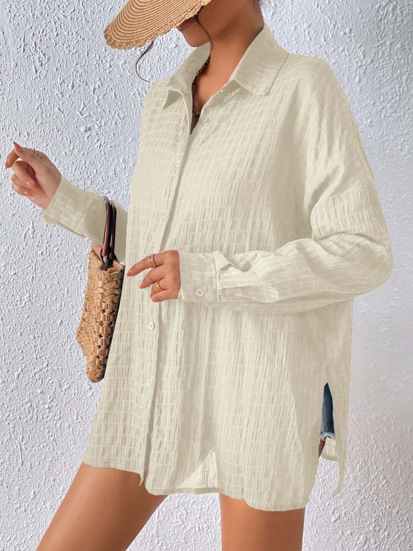 Front Closure Shirt-Cozy Knit Sets