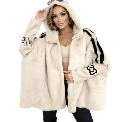 Cozy Hooded Zip Up Jacket For Women