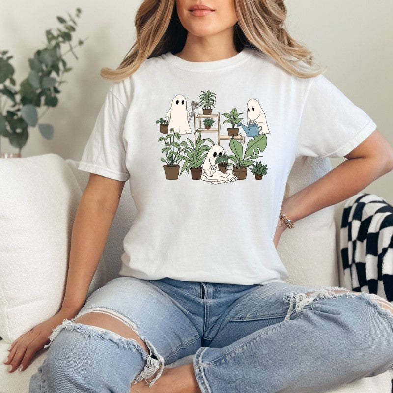 Halloween Plant Mansion Shirt-Cozy Knit Sets