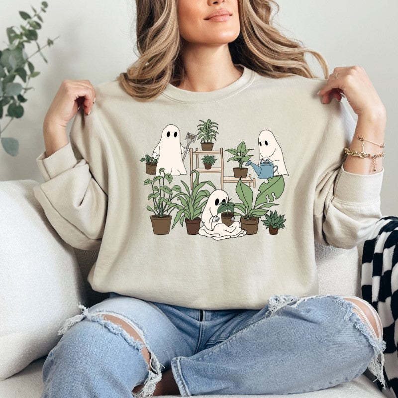 Halloween Plant Mansion Shirt-Cozy Knit Sets