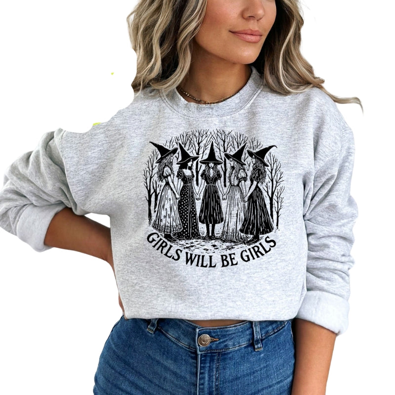 Girls Will Be Girls Feminist Sweatshirt-Cozy Knit Sets