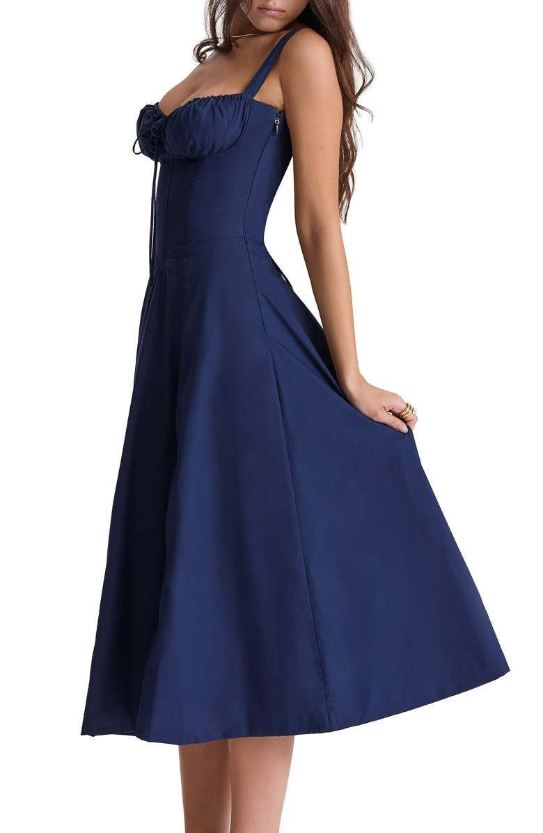 Floral Bustier Midriff Design Shaper Dress-Cozy Knit Sets