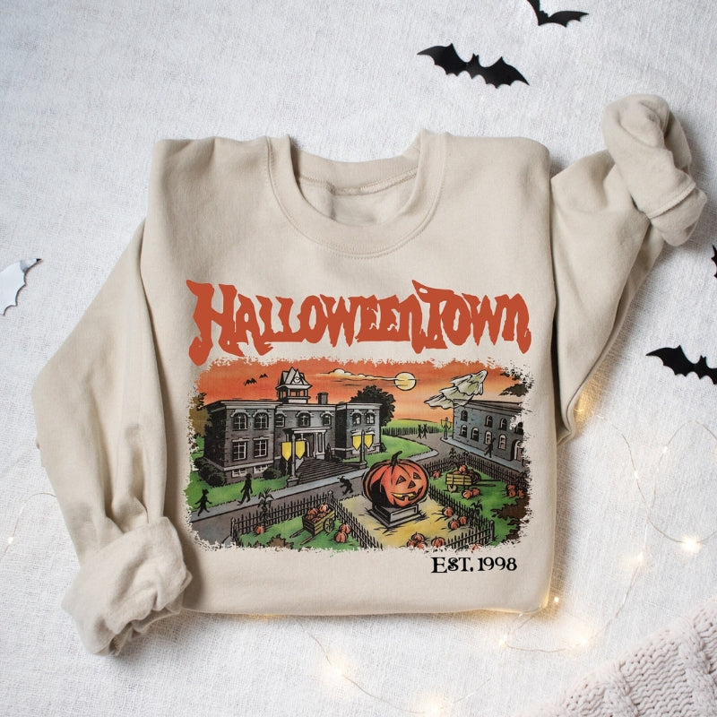 Halloweentown Est 1998 Sweatshirt-Cozy Knit Sets