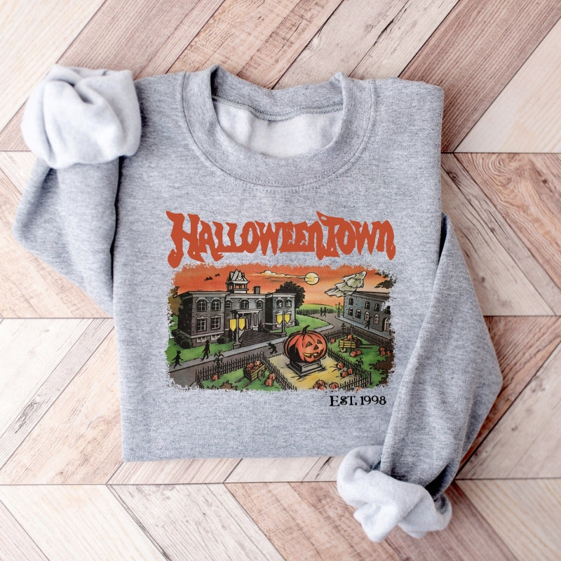 Halloweentown Est 1998 Sweatshirt-Cozy Knit Sets