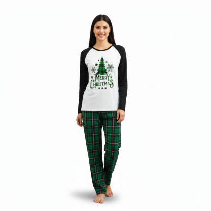 Holiday Plaid Christmas Pajama Set
