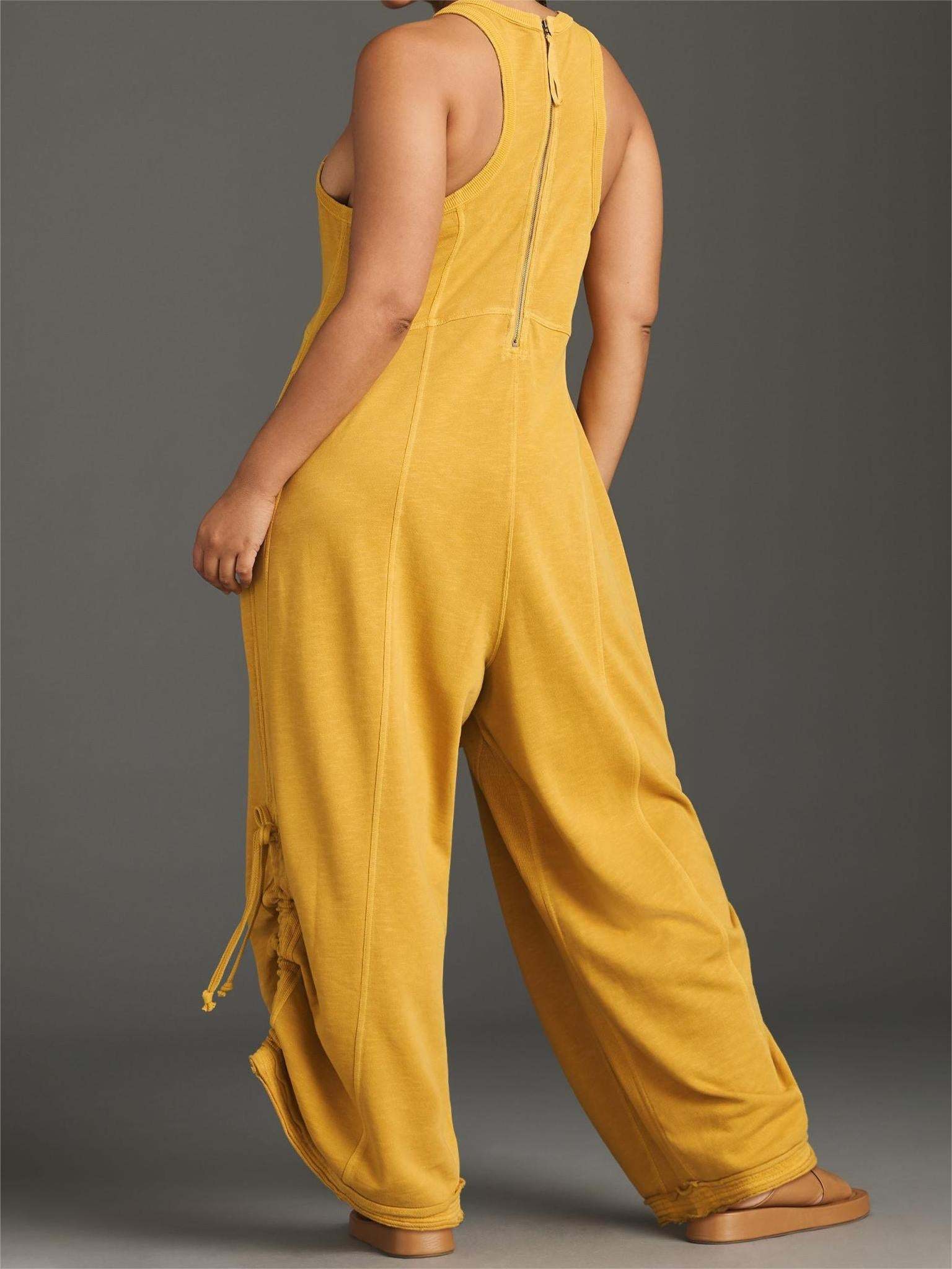 Horizon Adjustable Jumpsuit With Side Pockets-Cozy Knit Sets