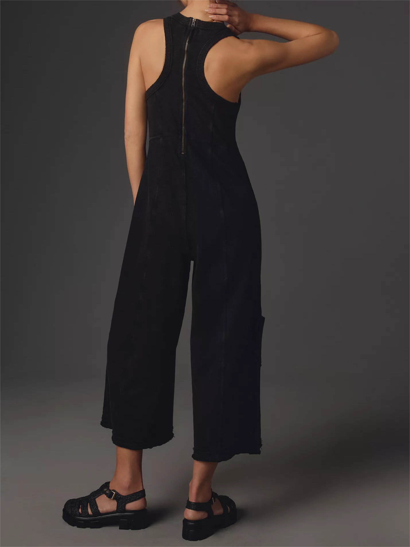 Horizon Adjustable Jumpsuit With Side Pockets-Cozy Knit Sets
