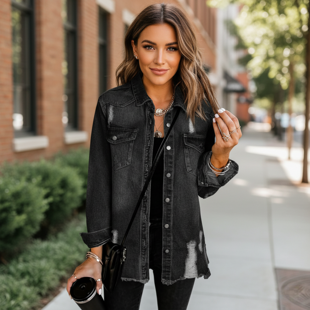 Oversized Denim Jacket For Women