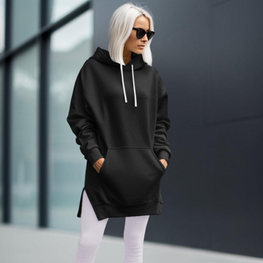 Oversized Soft Hoodie Dress-My Comfy Blouse