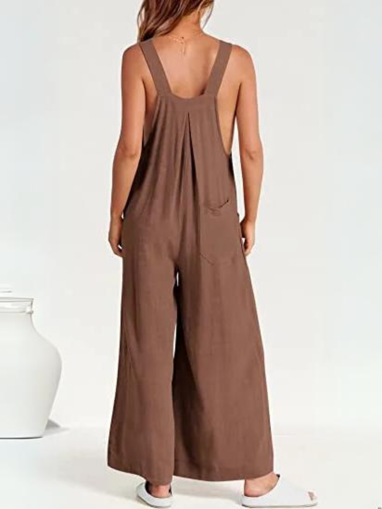 Plus Size Wide Leg Overalls Jumpsuit-Cozy Knit Sets
