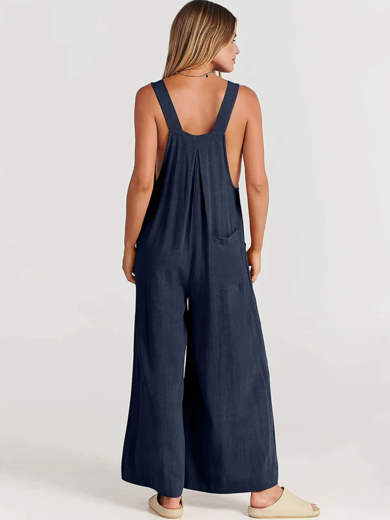 Plus Size Wide Leg Overalls Jumpsuit-Cozy Knit Sets
