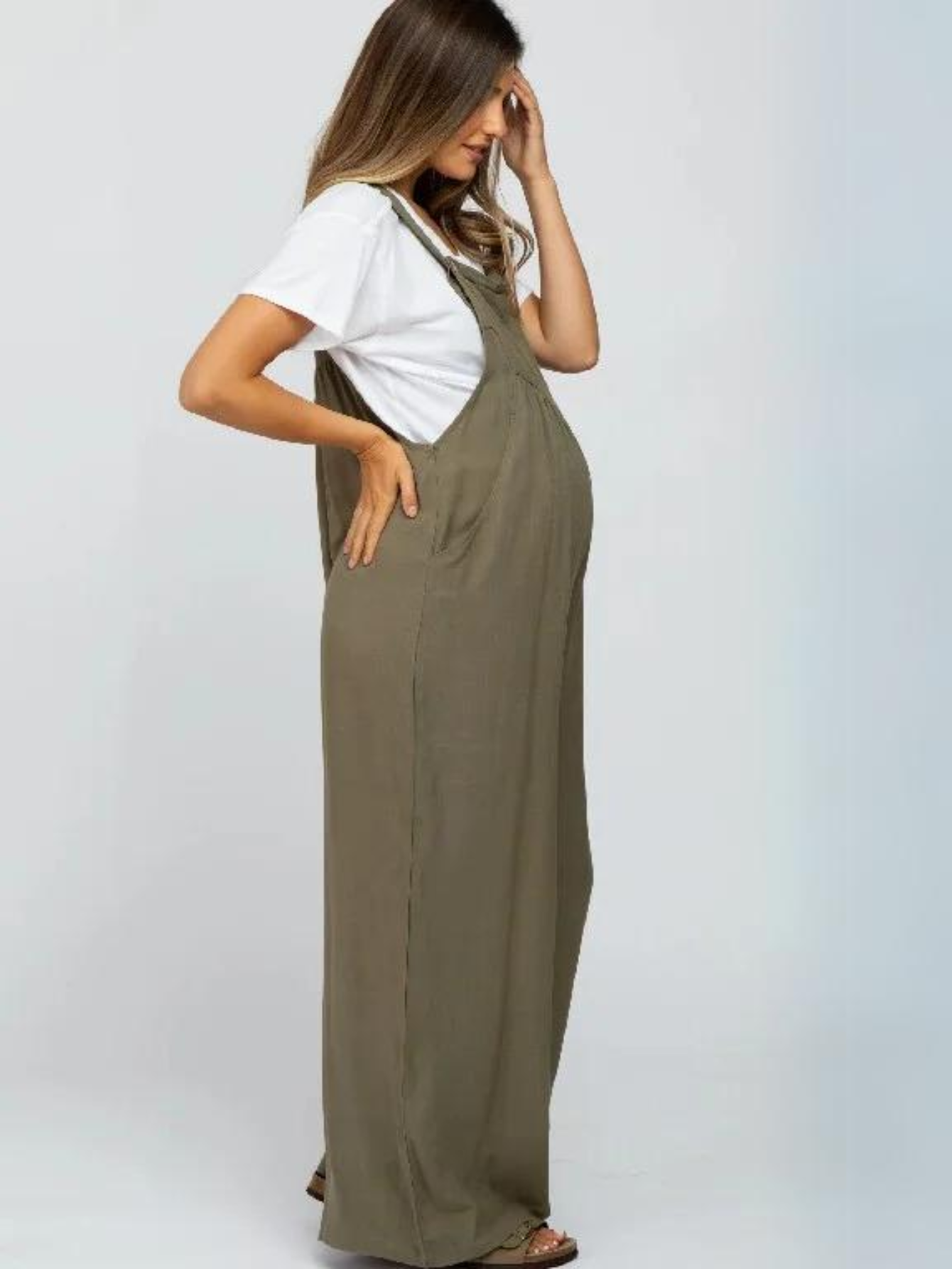 Plus Size Wide Leg Overalls Jumpsuit-Cozy Knit Sets