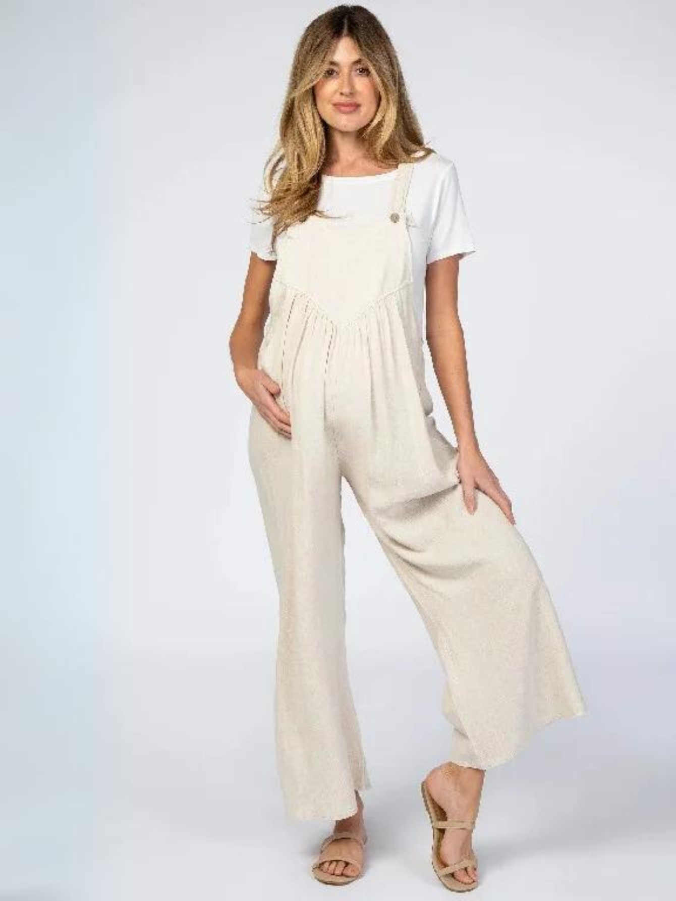 Plus Size Wide Leg Overalls Jumpsuit-Cozy Knit Sets