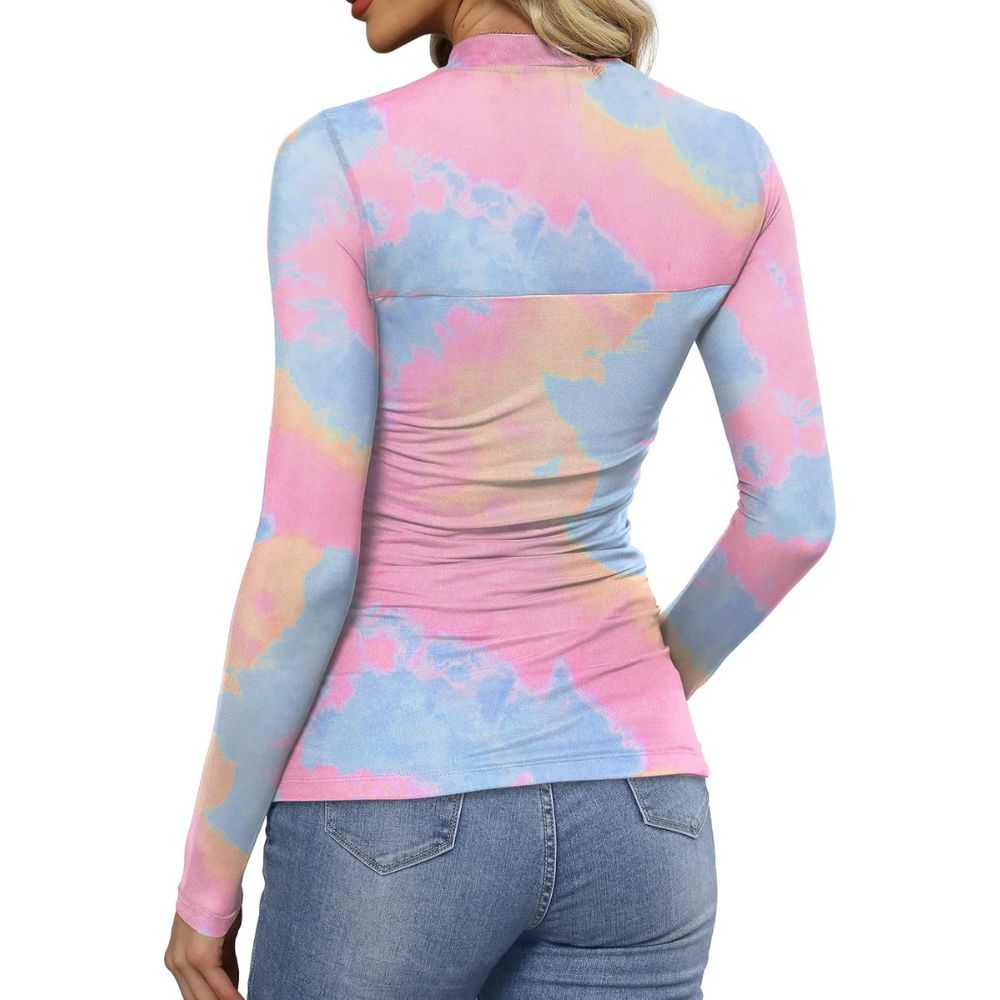 Mesh Long Sleeve Shirts Fashion Clothing Turtle Necks