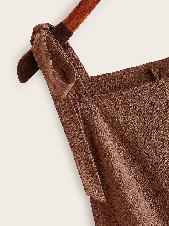 Pocket Patched Romper-Cozy Knit Sets