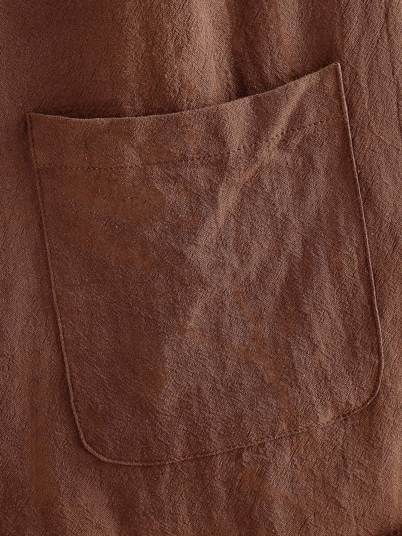 Pocket Patched Romper-Cozy Knit Sets