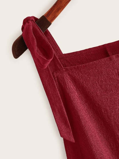 Pocket Patched Romper-Cozy Knit Sets