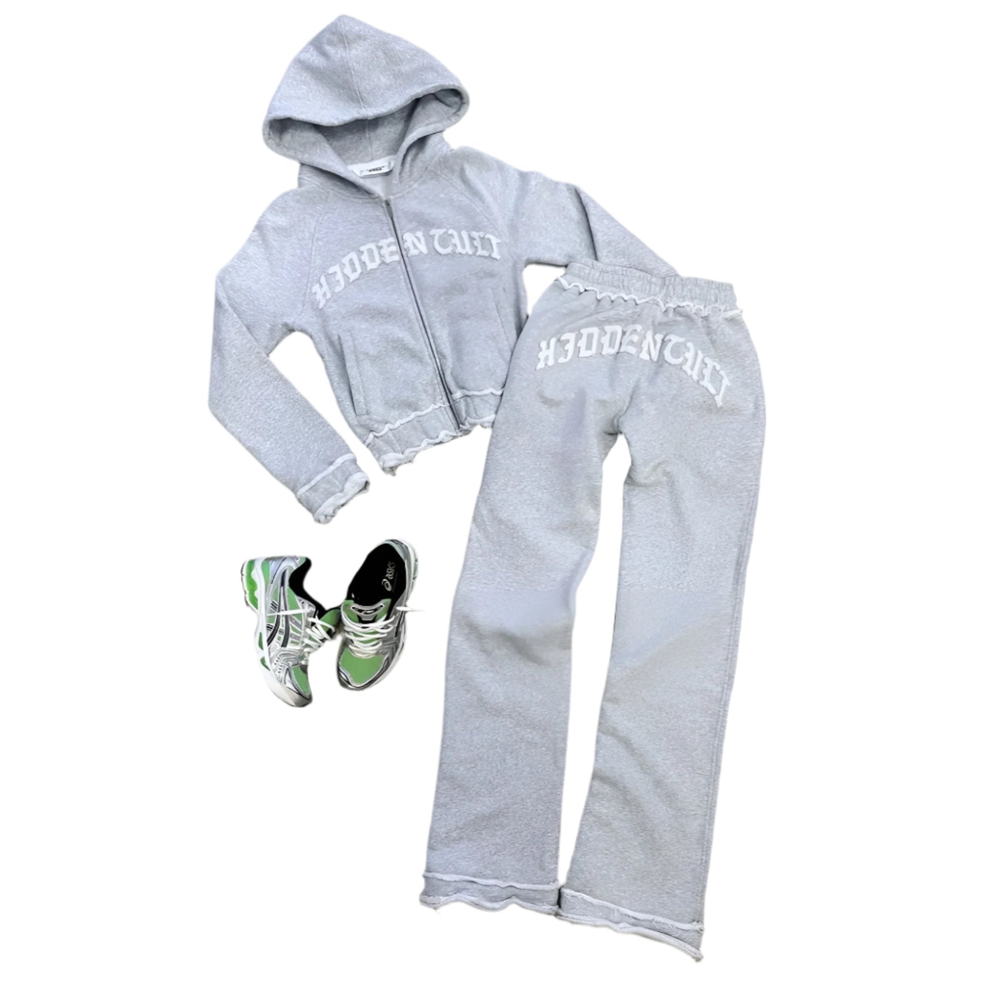 Two Piece Comfy Hoodie And Jogger Set-Cozy Knit Sets