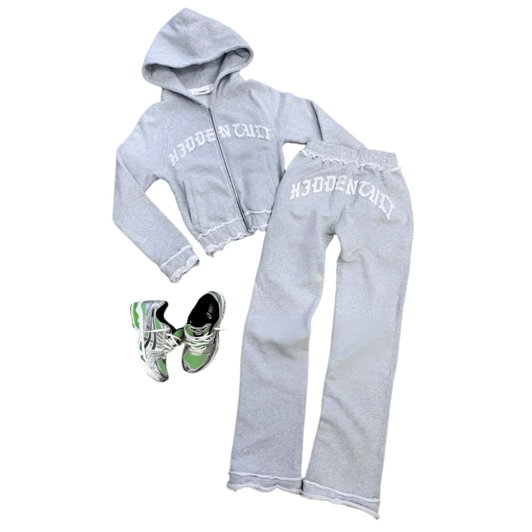 Two Piece Comfy Hoodie And Jogger Set-Cozy Knit Sets