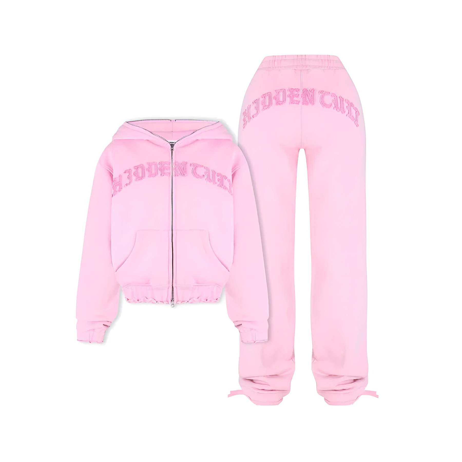 Two Piece Comfy Hoodie And Jogger Set-Cozy Knit Sets