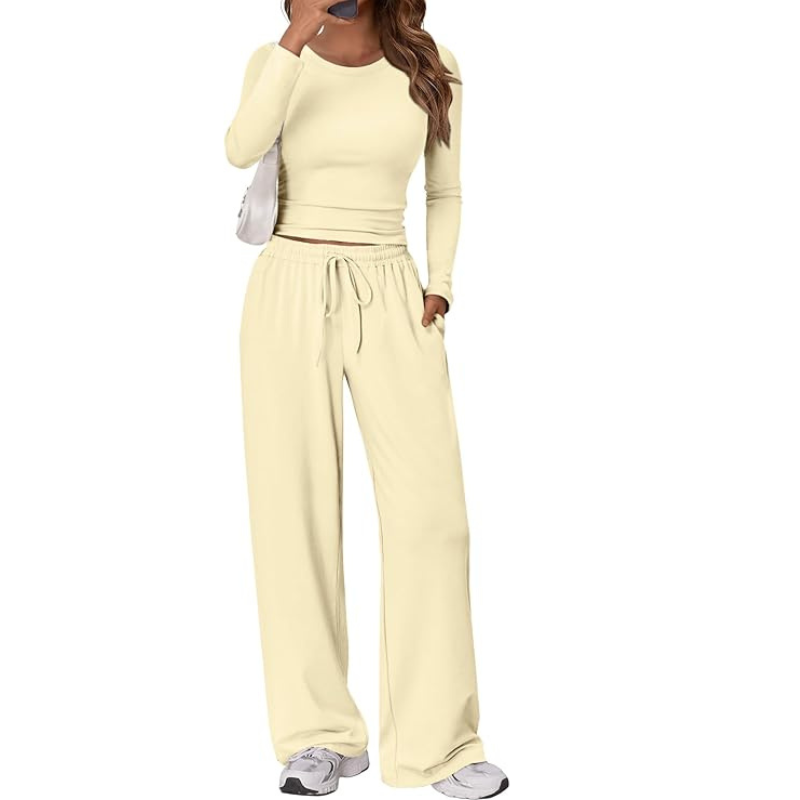 Women's 2 Piece Matching Lounge Set Long Sleeve
