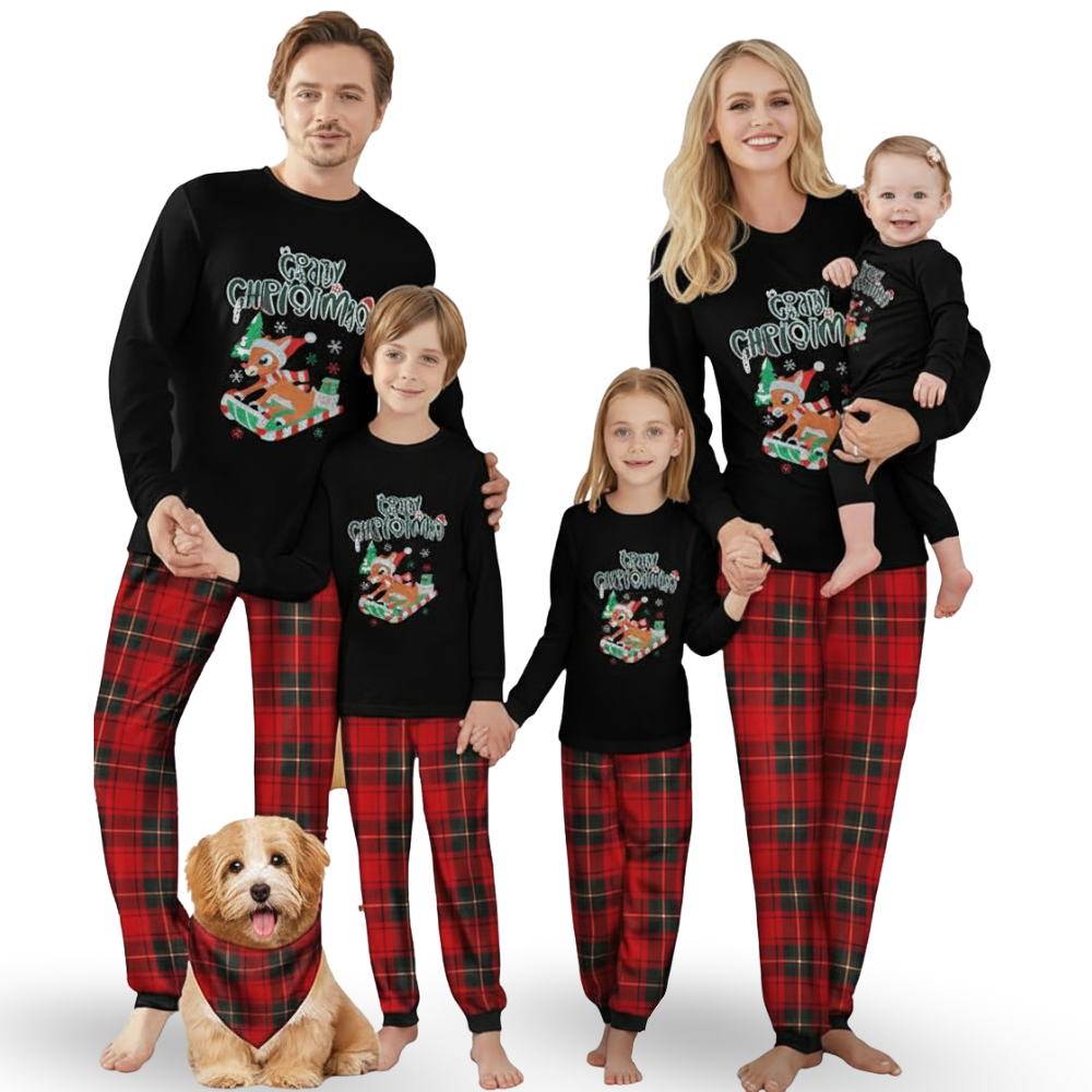 Crazy Christmas Printed Design Family Matching Pajama Sets