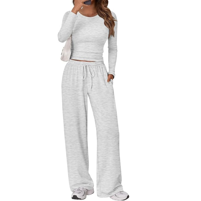 Women's 2 Piece Matching Lounge Set Long Sleeve