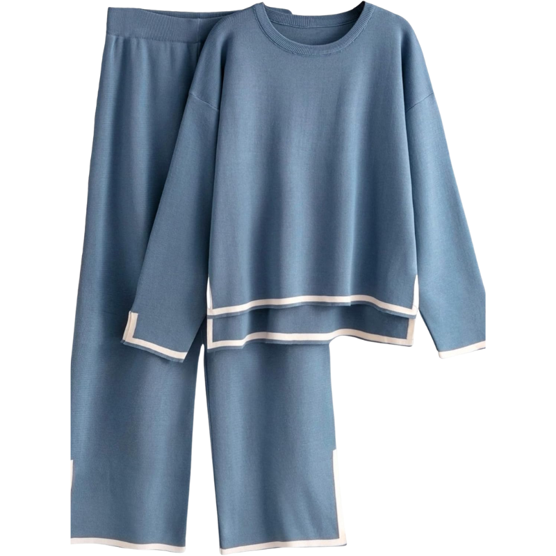 Womens  Outfits Long Sleeve Knit Sweater Lounge Sets Tracksuits