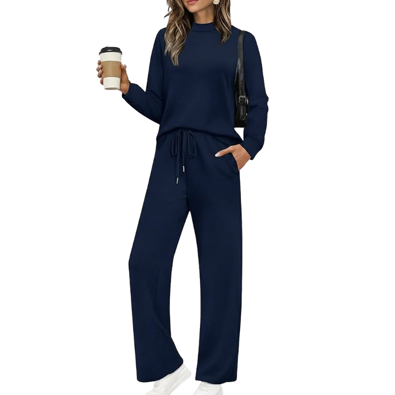 Two Piece Sets For Women Mock Neck Matching Sets Loungewear Fall Clothes