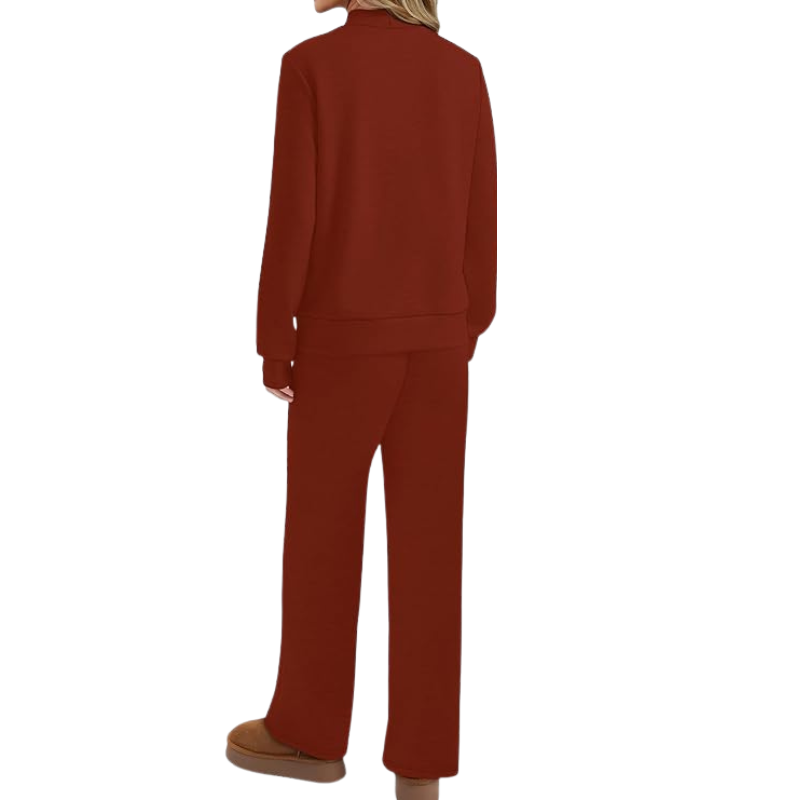 Two Piece Sets For Women Mock Neck Matching Sets Loungewear Fall Clothes