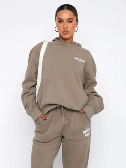 Urban Comfort Tracksuit Set-Cozy Knit Sets