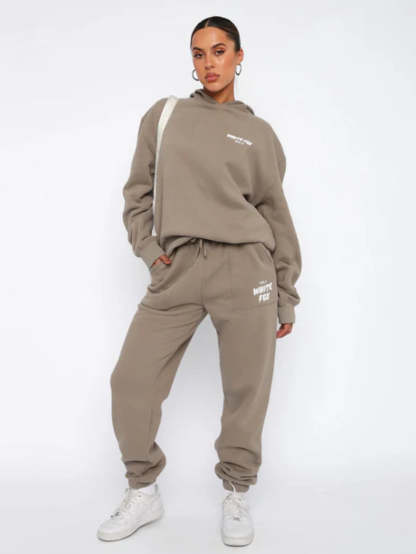 Urban Comfort Tracksuit Set-Cozy Knit Sets