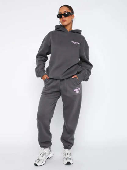 Urban Comfort Tracksuit Set-Cozy Knit Sets