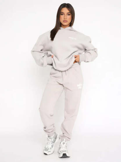 Urban Comfort Tracksuit Set-Cozy Knit Sets