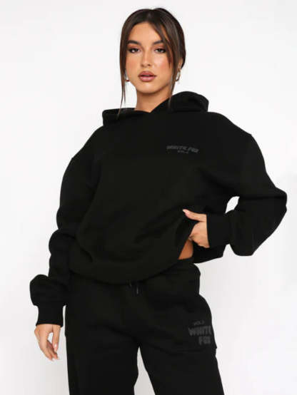 Urban Comfort Tracksuit Set-Cozy Knit Sets
