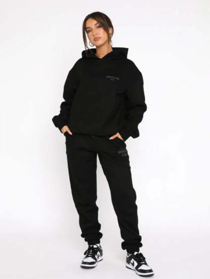 Urban Comfort Tracksuit Set-Cozy Knit Sets