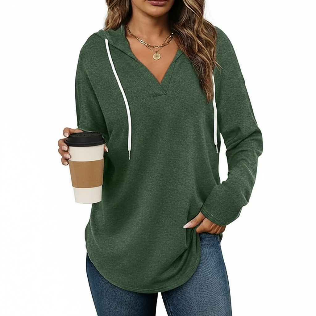 Casual Hoodie Sweatshirt For Women With Long Sleeves