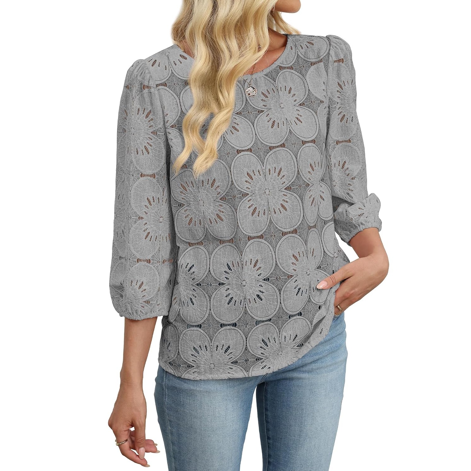 Spring Summer Lace Shirts For Women